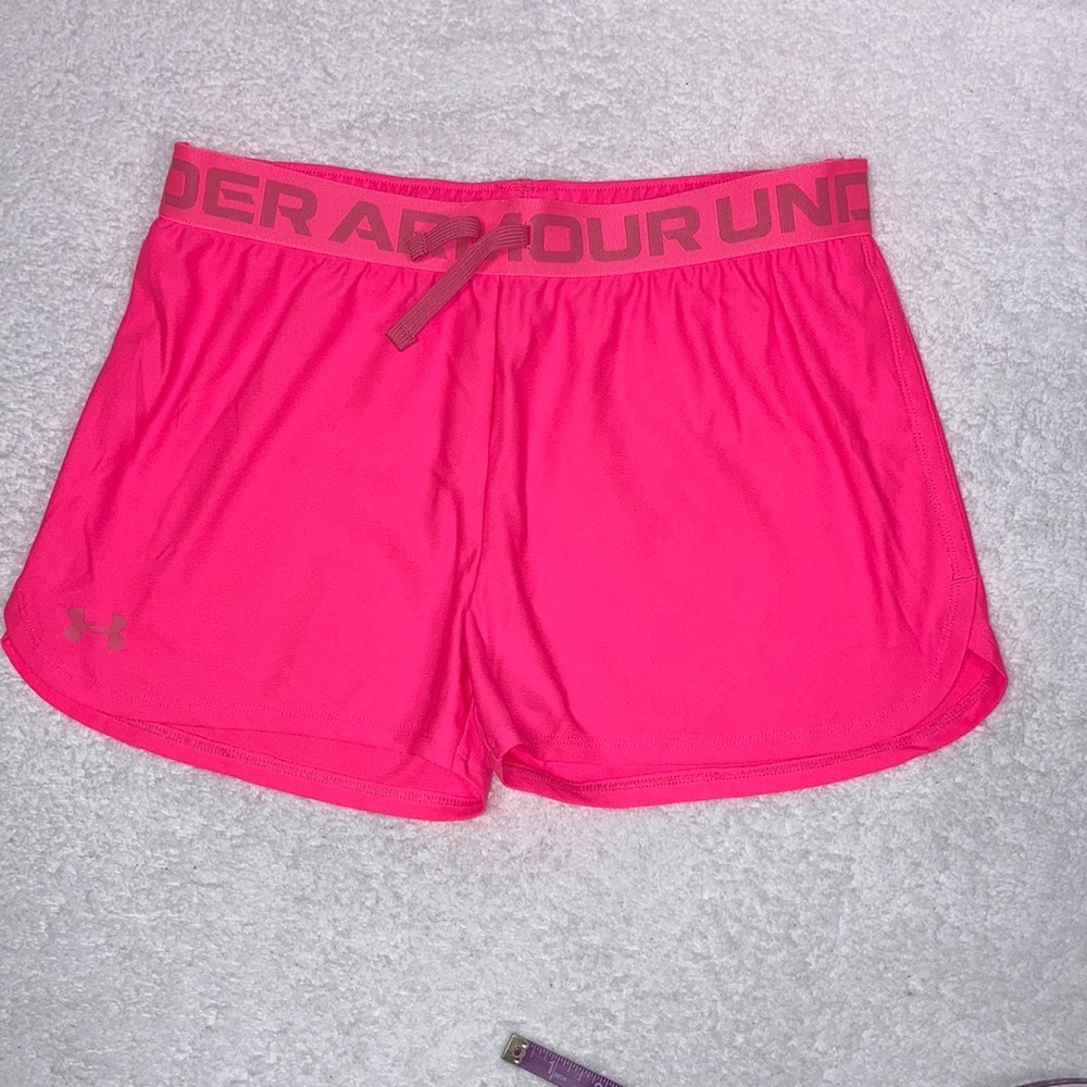 Underarmour loose short bright pink ylg